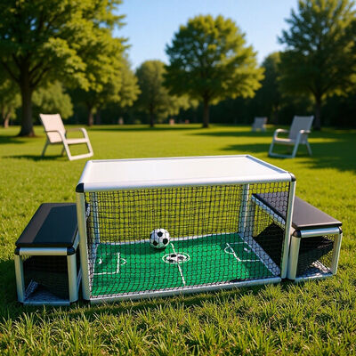 Bom preço Jogo de futebol de mesa de pebolim com luz LED interativo para 2 jogadores com tamanho compacto 128cm x 81cm x 68cm on-line