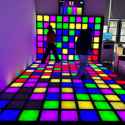 Bom preço Grade super interativa sensível à pressão da iluminação do RGB de 30x30cm do assoalho do diodo emissor de luz para parques de diversões on-line