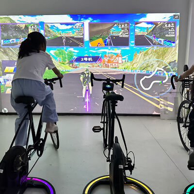 Bom preço Bicicleta de projeção interativa com brilho de 3.500 lúmens e resolução de 1.280 * 800 para atualizações de jogos gratuitas vitalícias on-line