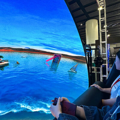 Bom preço 9D Dome Flying Theater para Locais com Alto Fluxo de Pessoas com Mais de 10 Passageiros e Garantia de 1 Ano on-line