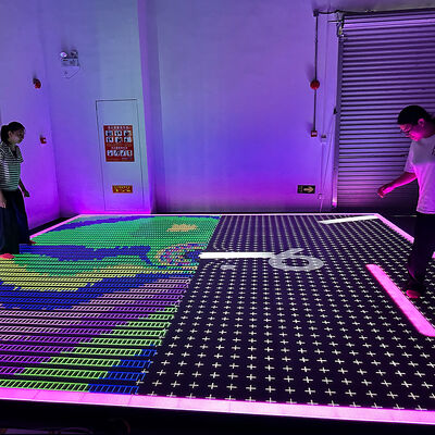 Qualidade Jogo de Chão LED Interativo Aurora Motion com 8 Jogos, Configurações de 5m*5m a 7m*7m para Batalhas de Equipe Multijogador Fábrica
