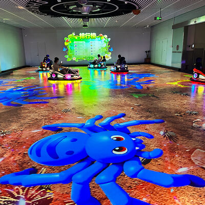 Bom preço Interação de Projeção do Solo Carro-para-choque com projetores de 6000 lumens, 8 jogos embutidos e espaço personalizado para playgrounds interiores on-line